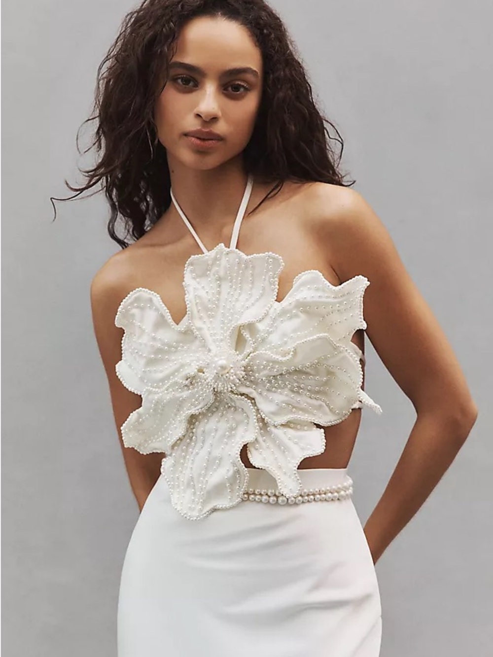 Patbo white floral top